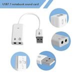 ⁦USB External Sound Card Audio Adapter 7.1 Channel⁩ - الصورة ⁦3⁩