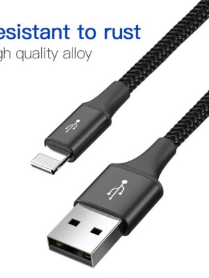 Baseus Fast 4-In-1 Type-C, Micro Usb 3.5A 1.2M Cable For Iphone(2)+ Smartphone - Image 4