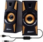 HT-09A Portable 2.0 Multimedia Speaker System for Desktop Laptop Notebook Tablet FM Radio Smartphones PC Speaker