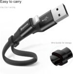 ⁦Baseus Nimble Portable Cable For Apple 23CM⁩ - الصورة ⁦2⁩