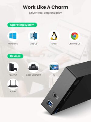 Haysenser USB 3.0 Hard Disk External Case (3.5in) - Image 3