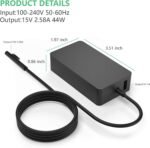 ⁦Surface Pro Charger 15V 2.58a⁩ - الصورة ⁦3⁩