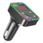 ⁦F2 car mp3 player bluetooth fm transmitter 5.0 mobile phone charging 12V/24V⁩ - الصورة ⁦2⁩