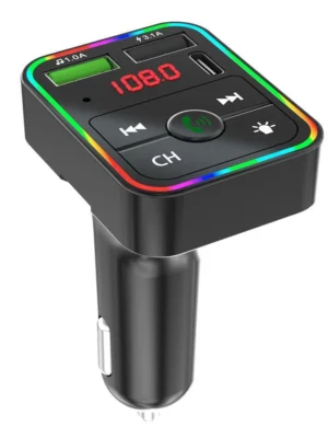 F2 car mp3 player bluetooth fm transmitter 5.0 mobile phone charging 12V/24V - Image 4
