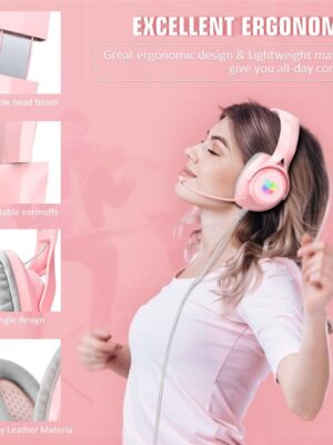 ONIKUMA X16 Wired RGB Over-ear Gaming Headset with Noise Cancelling Mic - Image 4