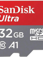 SanDisk 32GB Ultra MicroSDHC UHS-I Memory Card with Adapter - 98MB/s, C10, U1, Full HD, A1, Micro SD Card - SDSQUAR-032G-GN6MA