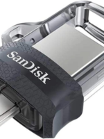 SanDisk 128GB Ultra Dual Drive m3.0 for Android Devices and Computers - microUSB, USB 3.0 - SDDD3-128G-G46, Black