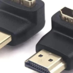 VCE HDMI 90 and 270 Degree Adapter 2-Pack, Right Angle HDMI Male to Female L Adapter Connector 3D&4K Supported