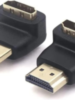 VCE HDMI 90 and 270 Degree Adapter 2-Pack, Right Angle HDMI Male to Female L Adapter Connector 3D&4K Supported