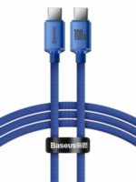 Baseus Crystal Shine fast charging data cable Type-C to Type-C 100W 1.2mt blue