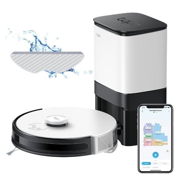 01_mopping_normal_20230207083010r.jpg Tapo RV30 Plus LiDAR Navigation Robot Vacuum & Mop + Smart Auto-Empty Dock - Image 1