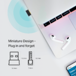 ⁦Archer T2UB Nano AC600 Nano Wi-Fi Bluetooth 4.2 USB Adapter⁩ - الصورة ⁦3⁩