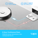 ⁦Tapo RV30  LiDAR Navigation Robot Vacuum & Mop⁩ - الصورة ⁦2⁩