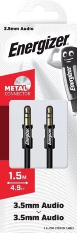 ⁦Audio Jack/Jack Adapter – Universal Stereo Cable for Audio Equipment – Black C130JIBK⁩ - الصورة ⁦5⁩