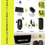 Port Designs 501836 Type C + USB 3.0 Mobility Pack Black