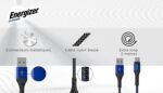 ⁦C520CKBL USB-A/USB-C Cable, 2 m, Black/Blue Braided⁩ - الصورة ⁦3⁩