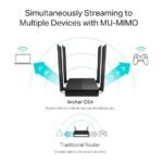 ⁦Archer C64 AC1200 Wireless MU-MIMO WiFi Router⁩ - الصورة ⁦5⁩