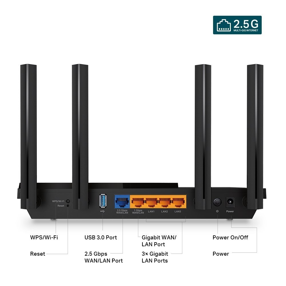 Archer AX55 Pro-AX3000 Multi-Gigabit Wi-Fi 6 Router with 2.5G Port - Image 4