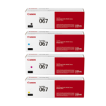 Canon 067 Toners – Black, Cyan, Magenta, Yellow