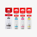 Canon GI-41 and GI-41S Ink Bottles – Black, Cyan, Magenta, Yellow