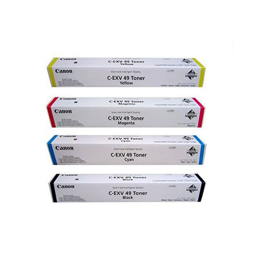 CANON-C-EXV49 Canon C-EXV 49 Toners – Black, Cyan, Magenta, Yellow - Image 1