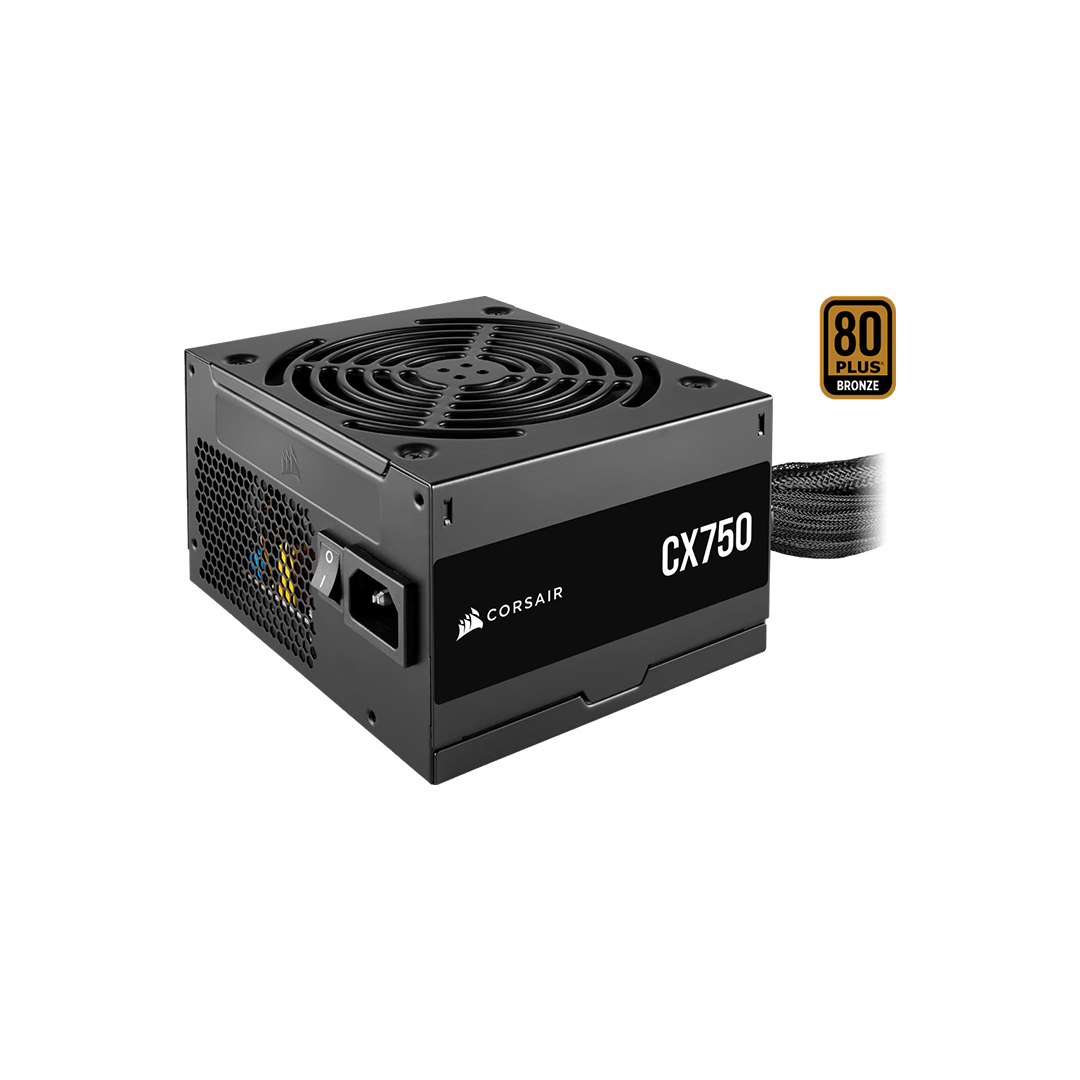 Corsair-CX750-80-Plus-Bronze-ATX-Power-Supply Corsair CX750 80 Plus Bronze ATX Power Supply - Image 1