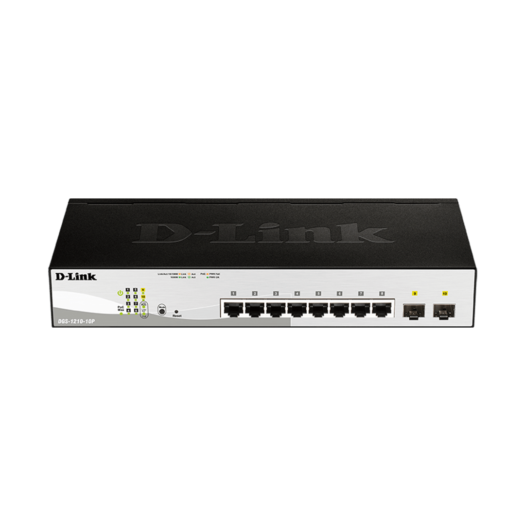 D-Link-8-Port-PoE-Gigabit-Smart-Managed-Switch-DGS-1210-10P D-Link 8-Port PoE Gigabit Smart Managed Switch (DGS-1210-10P) - Image 1