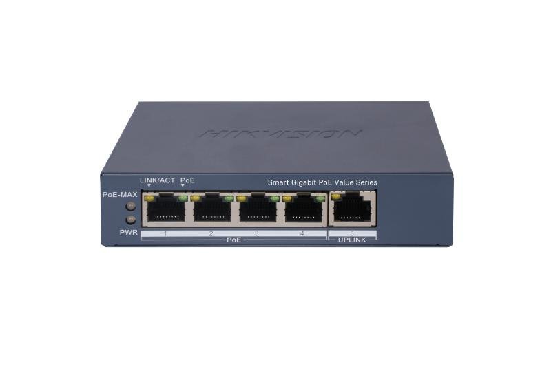 DS-3E1505P-EI_M.jpg Hikvision DS-3E1505P-EI/M - HIKVISION 4 Port Gigabit Smart POE Switch - Image 1