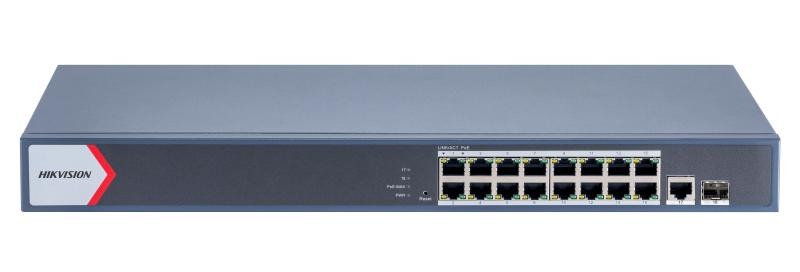 DS-3E1518P-EI_M.png Hikvision DS-3E1518P-EI/M - 16 Port Gigabit Smart POE Switch - Image 1