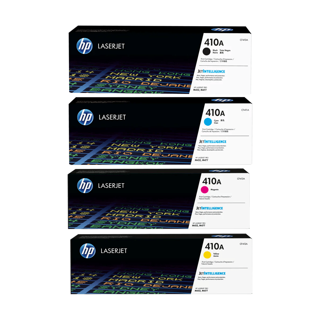 HP-410A-Original-LaserJet-Toner-Cartridge-Black-Cyan-Magenta-Yellow HP 410A Original LaserJet Toner Cartridge – Black, Cyan, Magenta, Yellow - Image 1