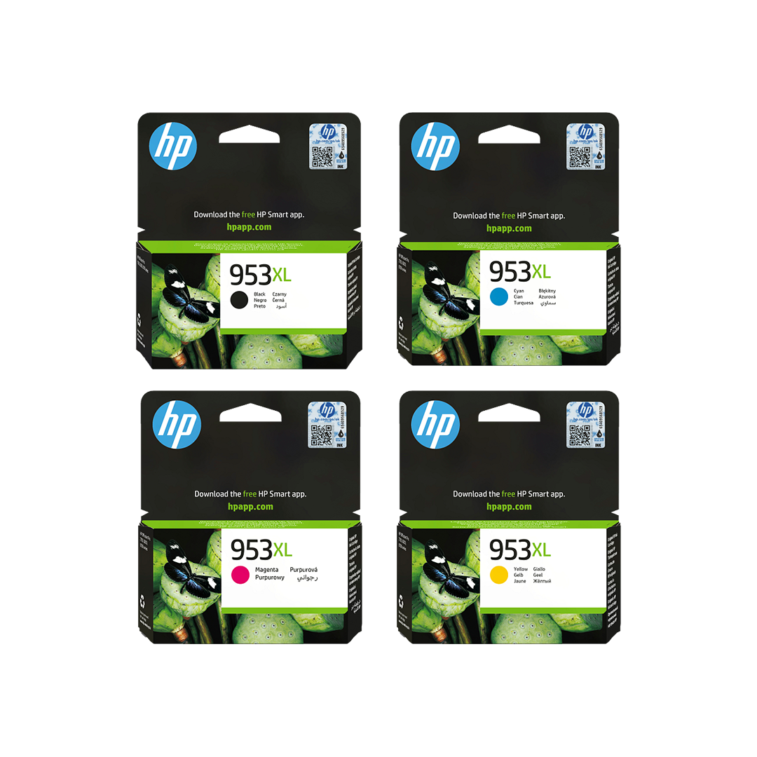 HP-953XL-High-Yield-Original-Ink-Cartridge-Black-Cyan-Magenta-Yellow HP 953XL High Yield Original Ink Cartridge – Black, Cyan, Magenta, Yellow - Image 1