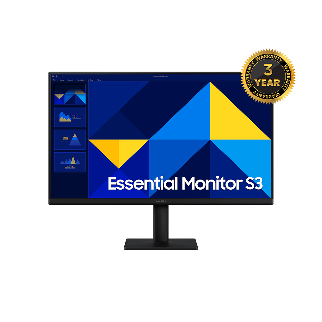 LS27D300GAMXUE Samsung 27" Essential S3 LS27D300GAMXUE 100Hz Full HD IPS Monitor - Image 1