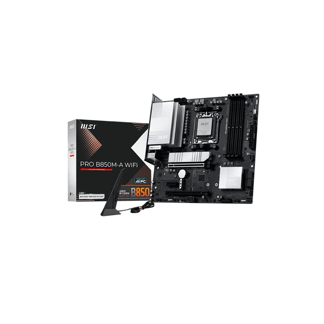 MSI-PRO-B850M-A-WIFI-AMD-Motherboard MSI PRO B850M-A WIFI AMD Motherboard - Image 1
