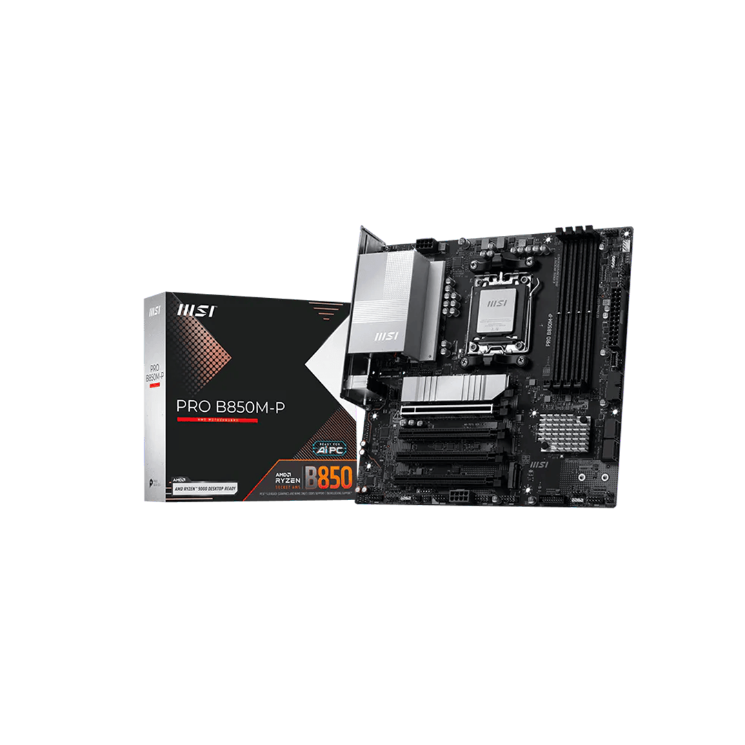 MSI-PRO-B850M-P-AMD-Motherboard MSI PRO B850M-P AMD Motherboard - Image 1