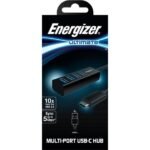 HC304A-Hub 4 in1-USB C3.1 with USB Cable-4 Ports-12 cm Plug & Play-Black - Image 3
