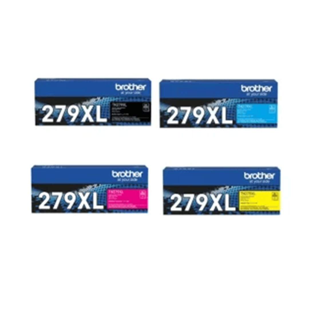TN-279XL Brother TN279XLBK, TN279XLC, TN279XLM, TN279XLY Toner Cartridges – Black, Cyan, Magenta, Yellow - Image 1