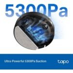 ⁦Tapo RV30 Max Plus 5300Pa Hyper Suction Robot Vacuum & Mop + Smart Auto-Empty Dock⁩ - الصورة ⁦3⁩