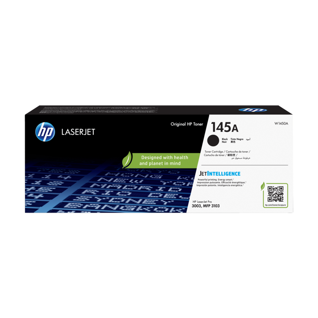 W1450A HP 145A Black Original LaserJet Toner Cartridge - Image 1