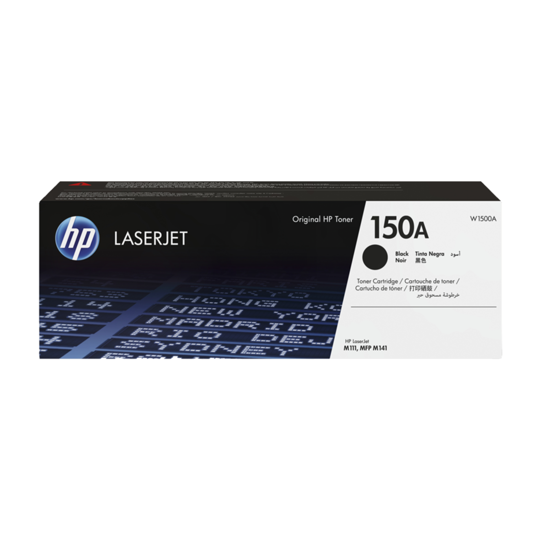W1500A HP 150A Black Original LaserJet Toner Cartridge - Image 1