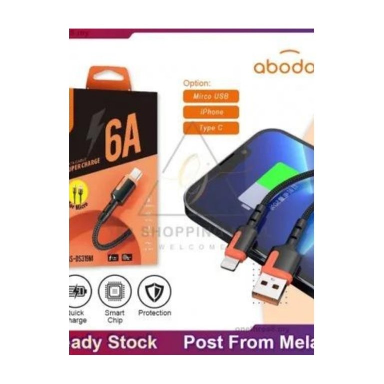 Abodos Data Cable Super Charge 6A – AS-DS319